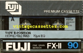 Fuji/Axia FUJI FX-II Type II In Japan this cassette is called UR 1980–81 Type II Cassette Tape