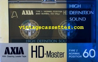 Fuji/Axia AXIA HD Master 1985–86 Type I Cassette Tape