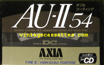 Fuji/Axia AXIA AU-II 1990 Type II Cassette Tape