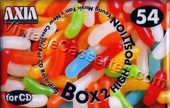 Fuji/Axia AXIA BOX 2 54 C Type II "No theme".  1997 Type II Cassette Tape