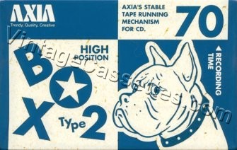 Fuji/Axia AXIA BOX 2 70 A 1995 Type II Cassette Tape