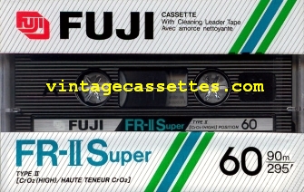 Fuji/Axia FUJI FR-II Super Type II 1985–87 Type II Cassette Tape