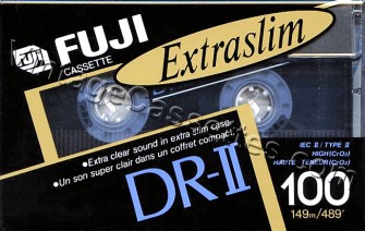 Fuji/Axia FUJI DR-II Slim Type II 1990–91 Type II Cassette Tape