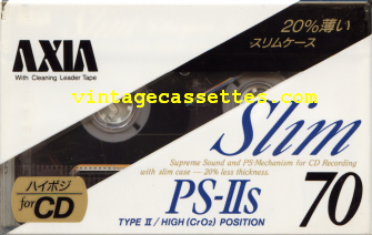 Fuji/Axia AXIA PS-IIs 1990 Type II Cassette Tape