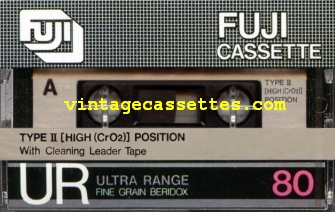 Fuji/Axia FUJI UR Type II 1980–81 Type II Cassette Tape