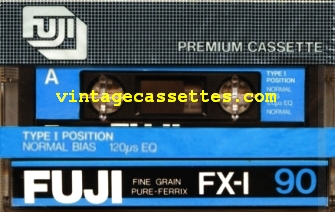 Fuji/Axia FUJI FX-I Type I In Japan this cassette is called ER 1980–81 Type I Cassette Tape