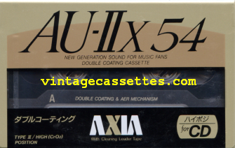 Fuji/Axia AXIA AU-IIx 1991 Type II Cassette Tape