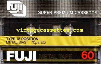 Fuji/Axia FUJI Metal Type IV In Japan this cassette is called SR 1980–81 Type IV Cassette Tape