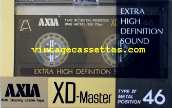 Fuji/Axia AXIA XD Master 1985–86 Type IV Cassette Tape