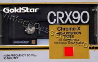 GoldStar Goldstar CRX Type II 1989–90 Type II Cassette Tape