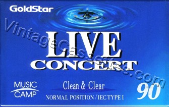 GoldStar Goldstar LIVE Concert 1993–96 Type I Cassette Tape