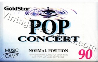 GoldStar Goldstar POP Concert 1993–96 Type I Cassette Tape