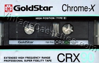 GoldStar Goldstar CRX 1986–88 Type II Cassette Tape