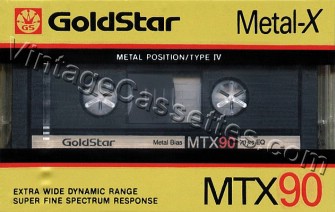GoldStar Goldstar MRX 1986–88 Type IV Cassette Tape