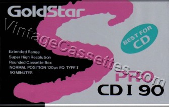 GoldStar Goldstar CD I PRO 1991–92 Type I Cassette Tape