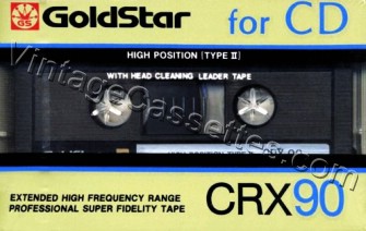 GoldStar Goldstar CRX 1989–90 Type II Cassette Tape