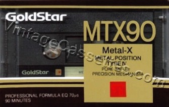 GoldStar Goldstar MRX 1989–90 Type IV Cassette Tape