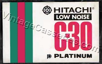 Hitachi/Lo-D Hitachi Low Noise Platinum C-30 1970–71 Type I Cassette Tape