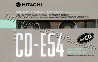 Hitachi/Lo-D Hitachi CD-E 1988–89 Type II Cassette Tape