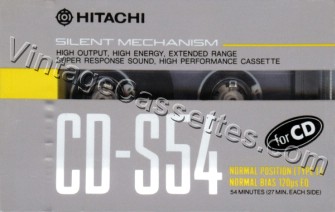 Hitachi/Lo-D Hitachi CD-S 1988–89 Type I Cassette Tape