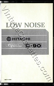 Hitachi/Lo-D Hitachi Low Noise C-90 1966–69 Type I Cassette Tape