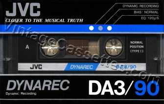 JVC/Victor JVC DA3 Type I 1983–87 Type I Cassette Tape