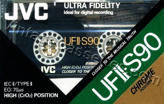 JVC/Victor JVC UFII-S Type II 1990–91 Type II Cassette Tape