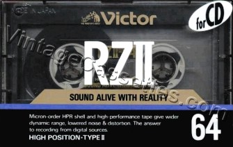 JVC/Victor Victor RZII 1989 Type II Cassette Tape