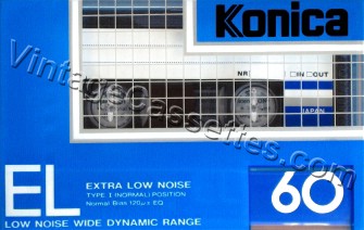 Konica/Magnax Konica EL Type I 1984–86 Type I Cassette Tape
