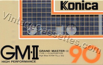Konica/Magnax Konica GM-II Type II 1984–86 Type II Cassette Tape