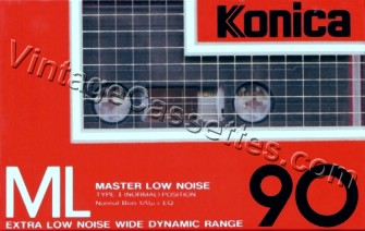 Konica/Magnax Konica ML Type I 1984–86 Type I Cassette Tape