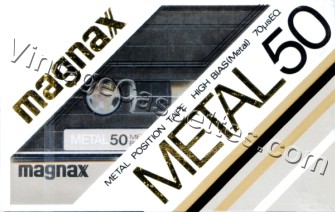 Konica/Magnax Magnax Metal Type IV 1981–82 Type IV Cassette Tape