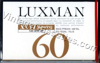 Luxman Luxman XM-IV 1983–86 Type IV Cassette Tape