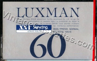 Luxman Luxman XM-I Type I 1983–86 Type I Cassette Tape