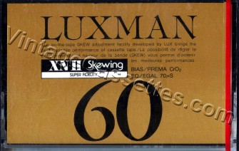 Luxman Luxman XM-II Type II 1983–86 Type II Cassette Tape