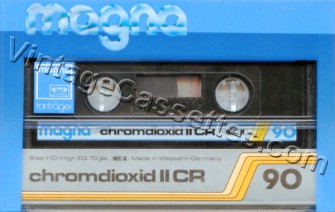 Magna Magna Chromdioxid II CR Type II 1987–89 Type II Cassette Tape