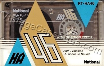 National/Panasonic National HA 1987–88 Type II Cassette Tape