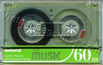 National/Panasonic National DS For Music Type I Green 1982–83 Type I Cassette Tape