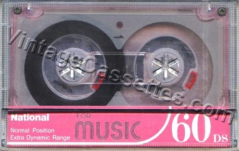 National/Panasonic National DS For Music Type I pink 1982–83 Type I Cassette Tape