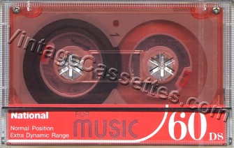 National/Panasonic National DS For Music Type I Red 1982–83 Type I Cassette Tape
