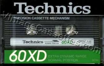 National/Panasonic Technics XD 1985–87 Type I Cassette Tape
