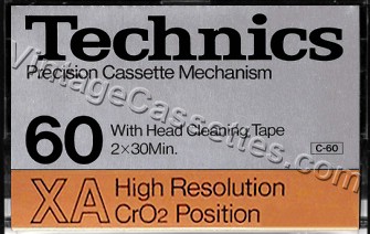 National/Panasonic Technics XA 1979–81 Type II Cassette Tape