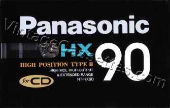 National/Panasonic Panasonic HX 1989–93 Type II Cassette Tape