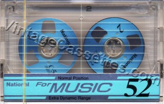 National/Panasonic National Music Type I Blue 1987–88 Type I Cassette Tape