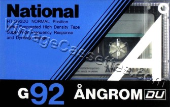 National/Panasonic National G-DU Type I Angrom DU 1985–86 Type I Cassette Tape