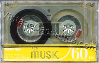 National/Panasonic National DS For Music Type I Yellow 1982–83 Type I Cassette Tape
