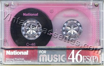 National/Panasonic National FS (P) Type I Pink 1985–86 Type I Cassette Tape