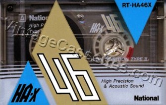National/Panasonic National HA-X 1987–88 Type II Cassette Tape