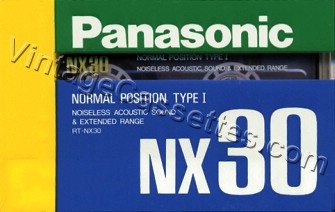 National/Panasonic Panasonic NX 1989–93 Type I Cassette Tape