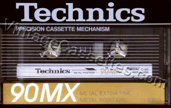 National/Panasonic Technics MX 1985–87 Type IV Cassette Tape